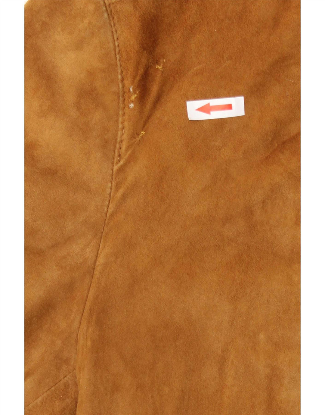 Jaqueta bomber masculina vintage de camurça IT 50 couro bege médio