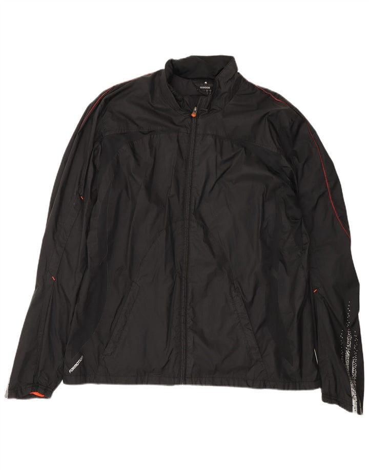 Adidas Mens Climacool Rain Jacket UK 42 XL Preto Poliéster