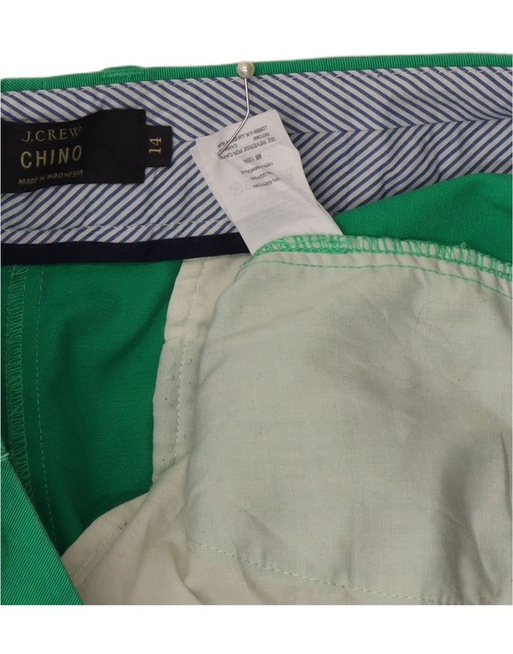 J. CREW Womens Chino Shorts US 14 XL W38  Green Cotton Vintage J. Crew and Second-Hand J. Crew from Messina Hembry 