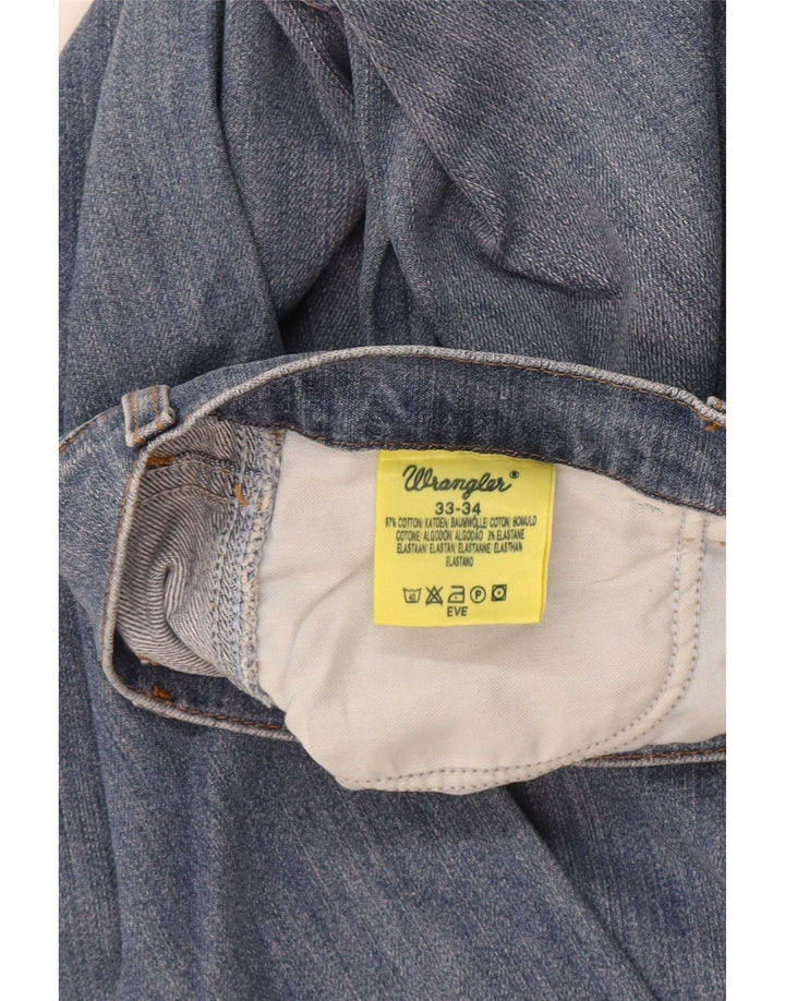 Wrangler feminino Eve Bootcut jeans W33 L34 azul algodão