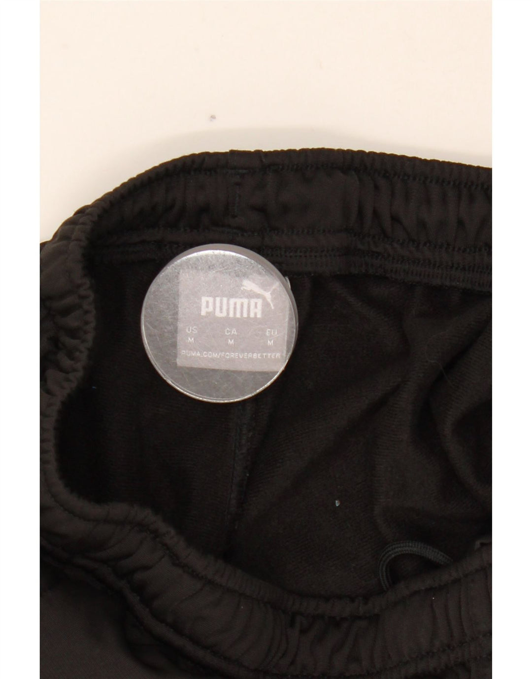 Calça de treino masculina PUMA joggers poliéster preto médio
