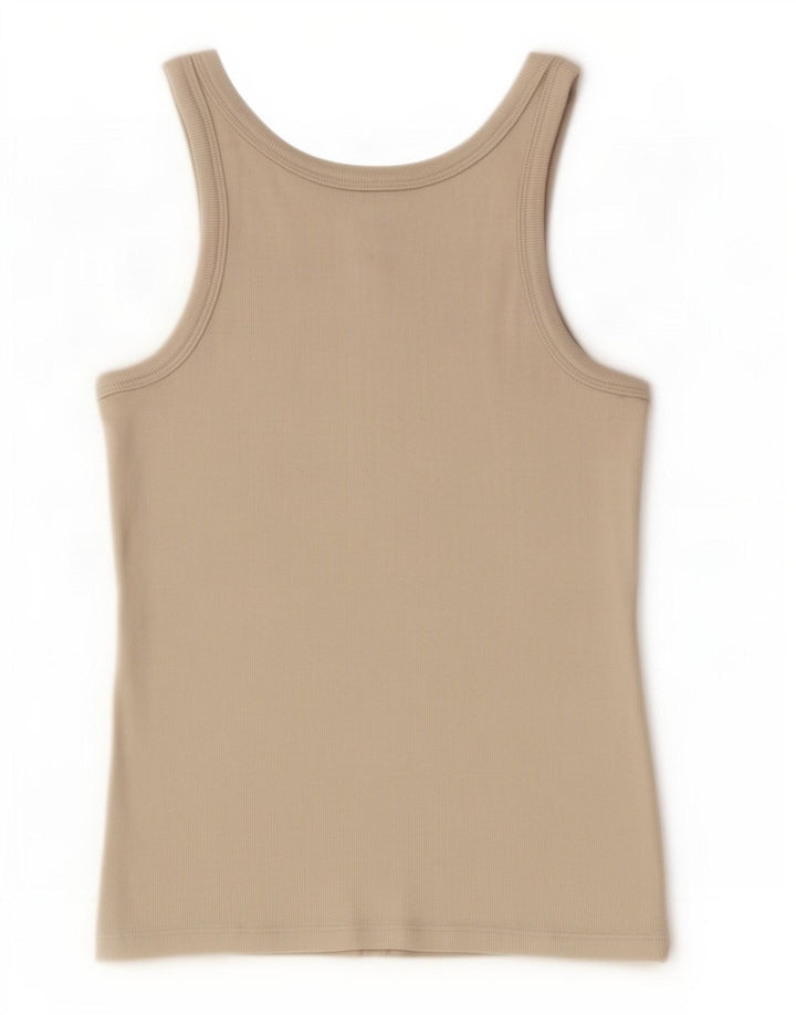 Calvin Klein Colete Feminino Top UK 8 Pequeno Verde