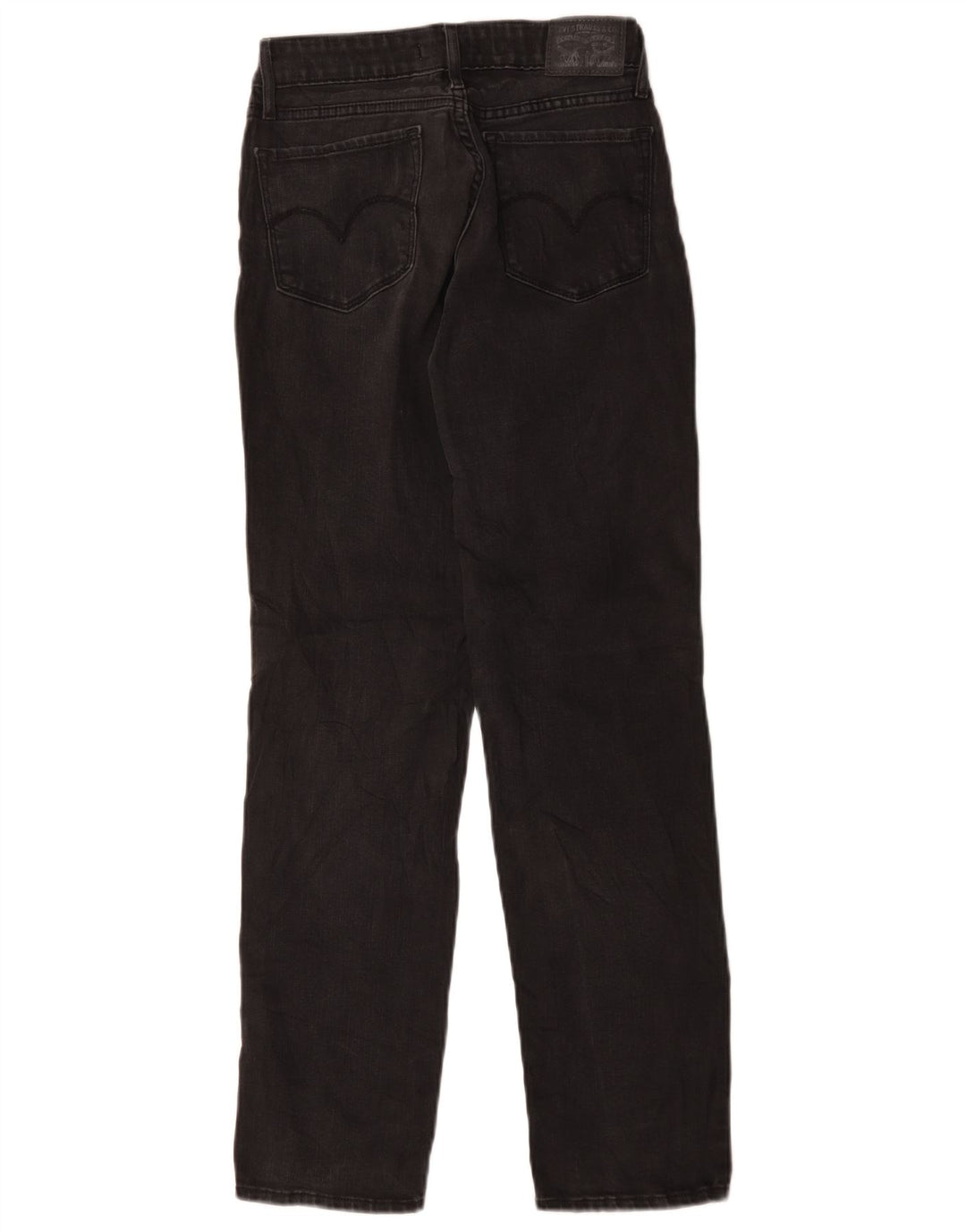Calça jeans feminina Levi's 712 Slim W26 L29 algodão preto