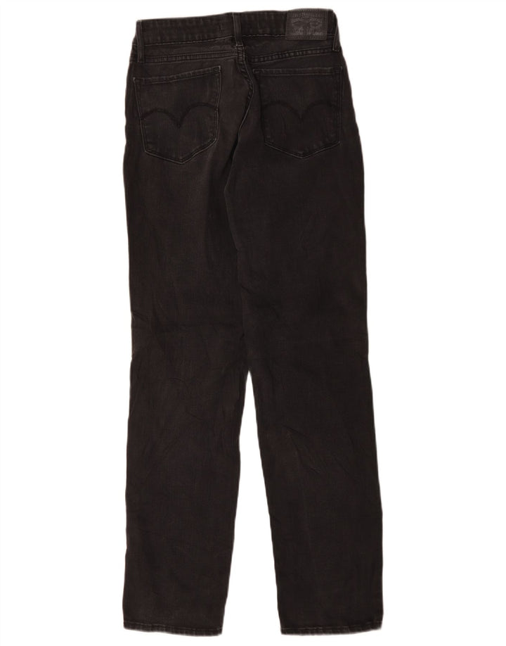 Calça jeans feminina Levi's 712 Slim W26 L29 algodão preto