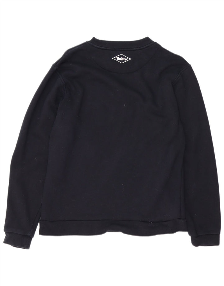 UMBRO moletom gráfico masculino jumper pequeno algodão preto