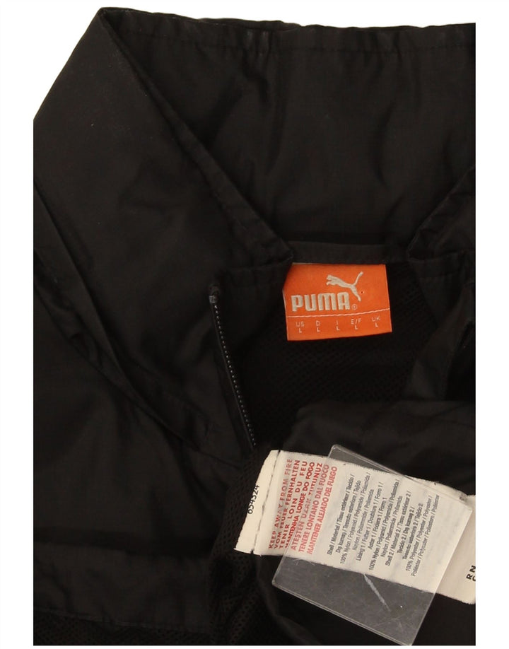 Puma Mens Treino Top Jaqueta Grande Nylon Preto
