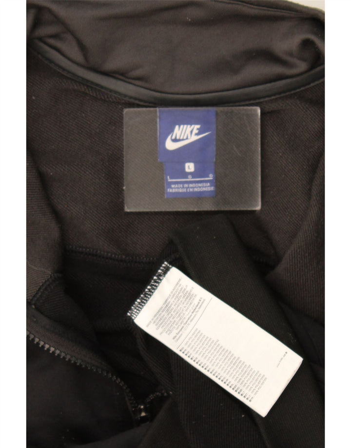 Jaqueta Nike masculina de agasalho grande cinza colorblock poliéster