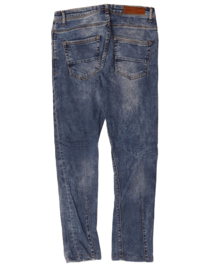 Zara Mens Slim Jeans EU 38 Pequeno W30 L29 Azul Algodão