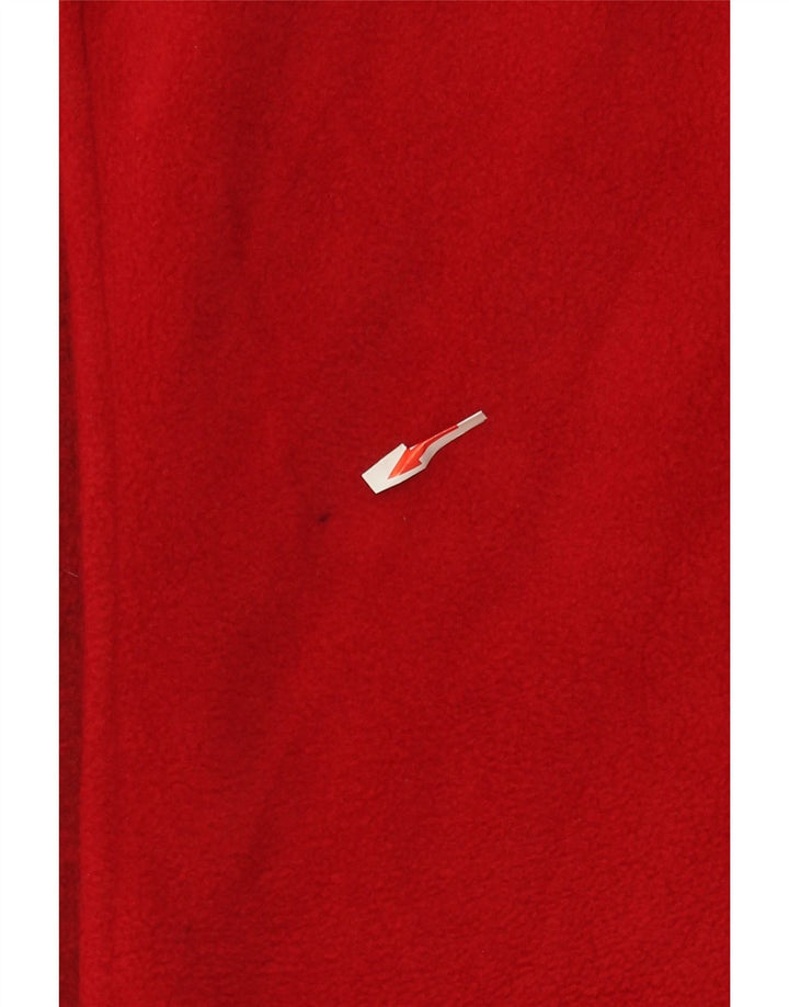 SALEWA Womens Fleece Gilet UK 8 Pequeno Poliéster Colorblock Vermelho
