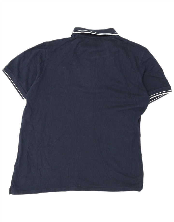 Camisa polo masculina Lyle & Scott XL azul marinho algodão
