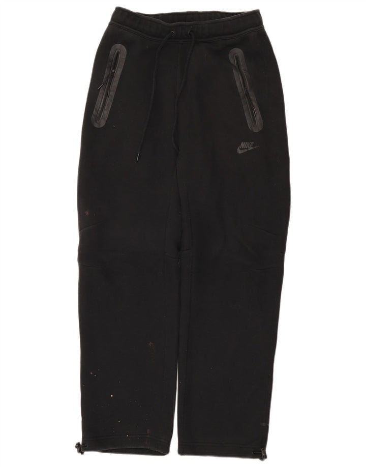 Calça de treino masculina Nike pequena de algodão preto