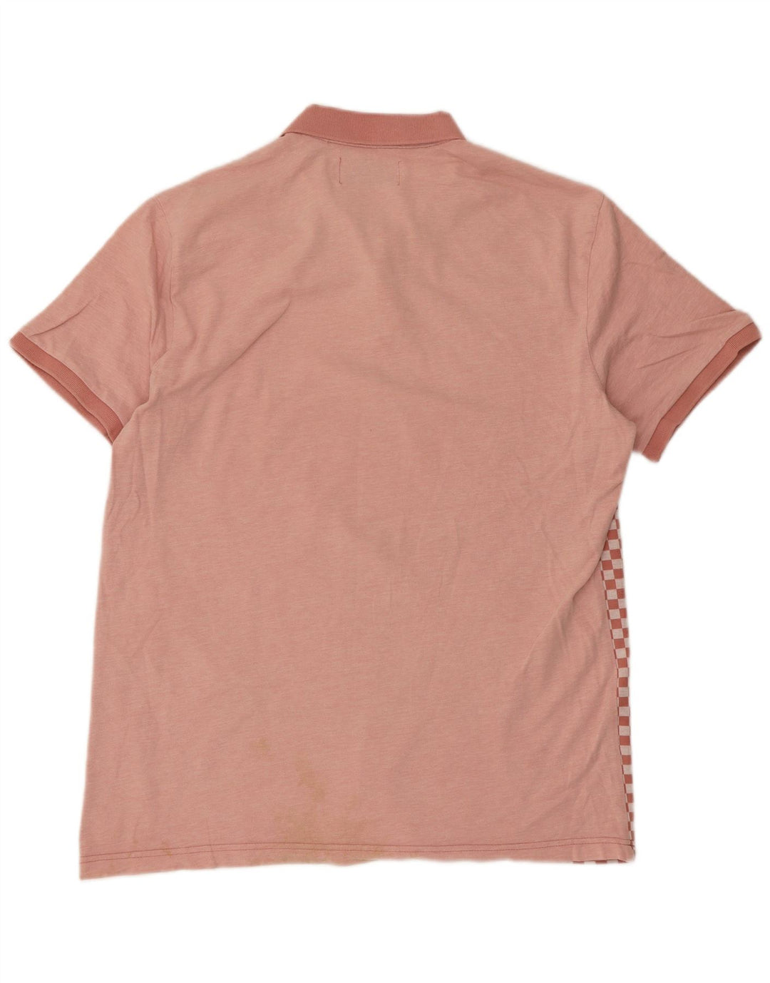 Camisa polo masculina Penguin grande rosa geométrica