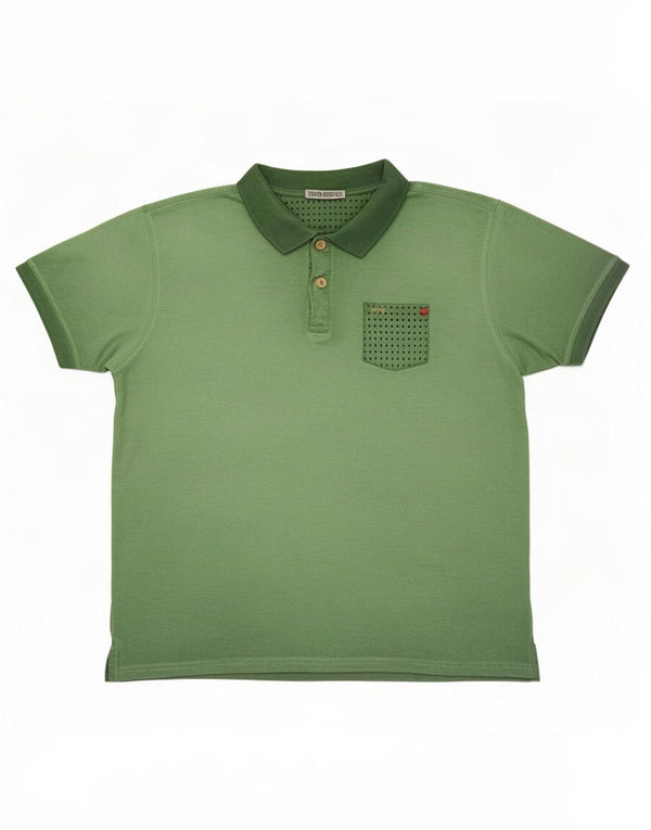 Camisa polo masculina BACI & ABBRACCI 3XL algodão verde
