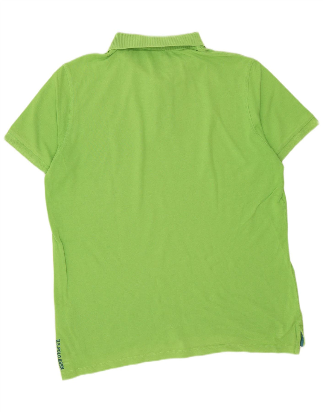 US Polo Assn. Camisa polo masculina grande algodão verde