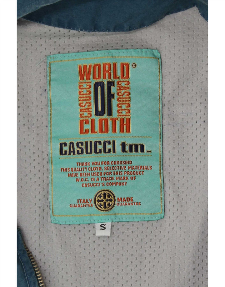 Casucci Mens Utility Gilet UK 36 Pequeno Azul Algodão