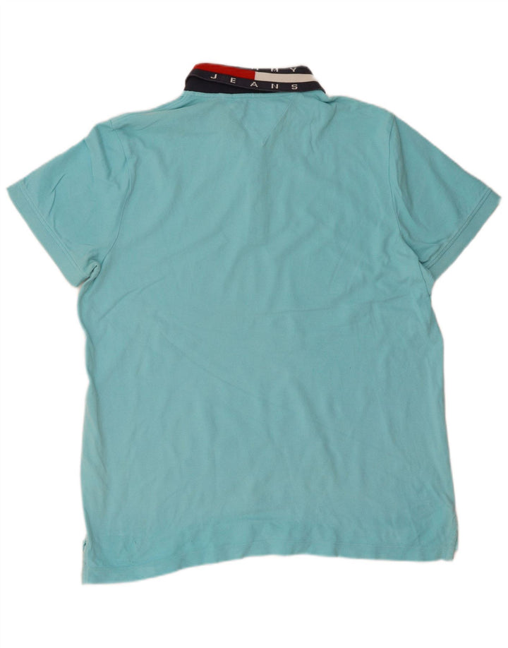Camisa polo masculina TOMMY HILFIGER 2XL algodão azul