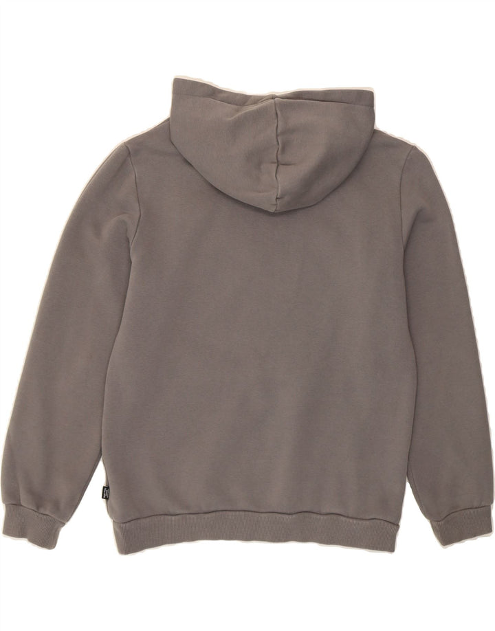 PUMA Boys Graphic Hoodie Jumper 13-14 Years Grey Cotton Vintage Puma and Second-Hand Puma from Messina Hembry 