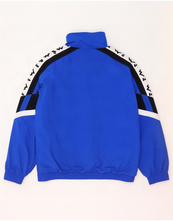 Lotto Mens Graphic Tracksuit Top Jacket 2XL Azul Colourblock Nylon