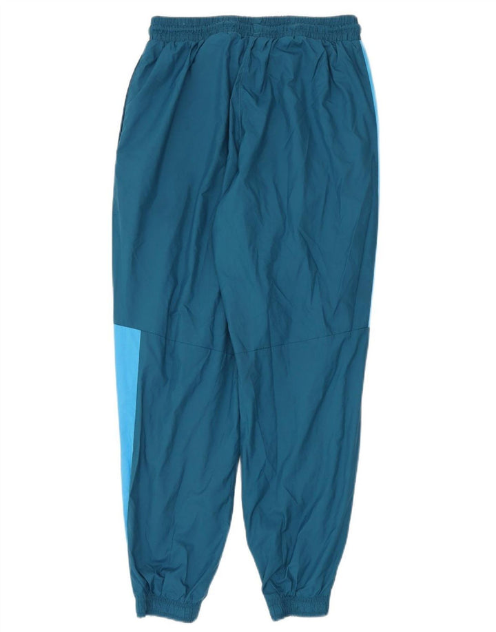 Adidas masculino gráfico calças de treino joggers médio azul colorblock