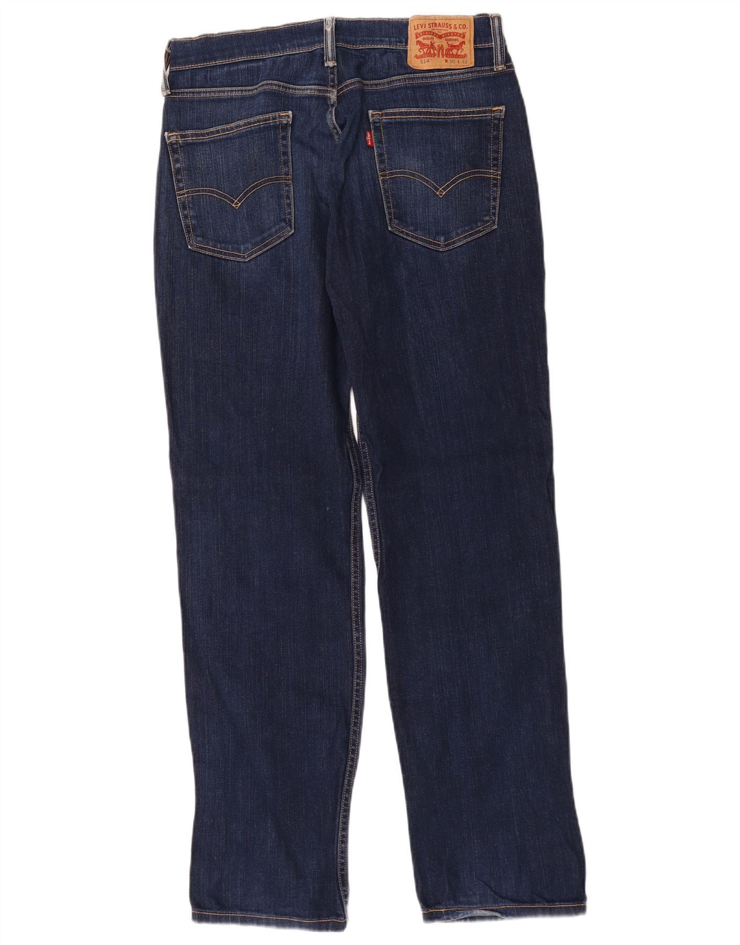 Levi's Masculino 514 Straight Jeans W30 L32 Azul Marinho Algodão