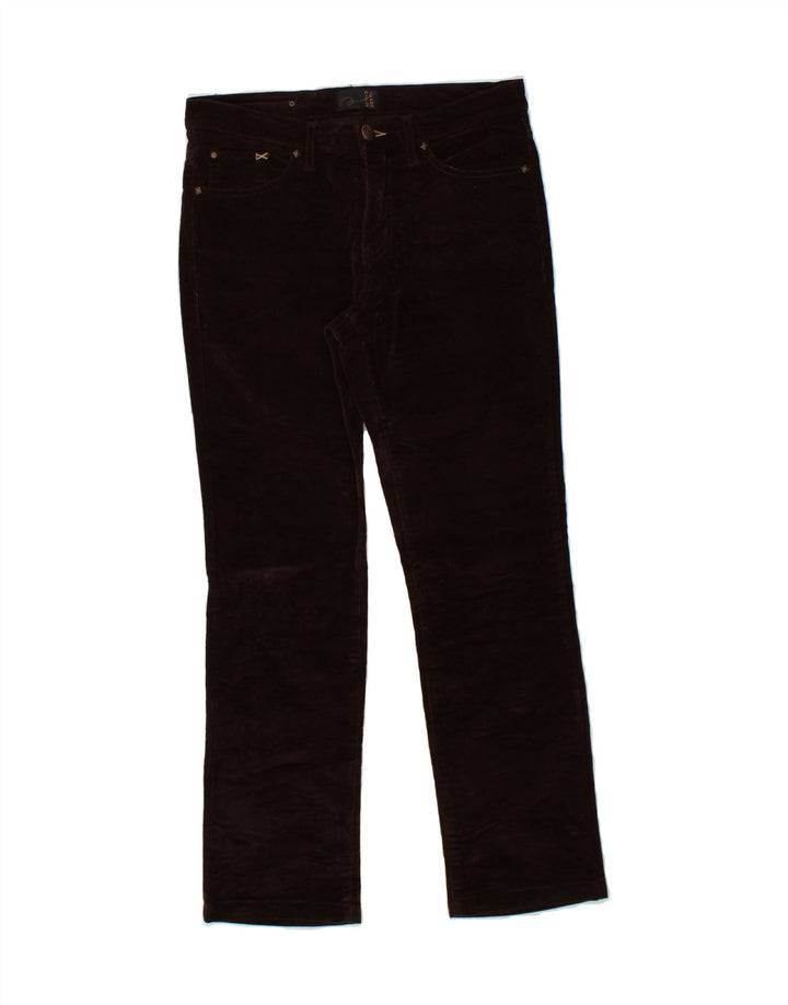 RIFLE Womens Straight Corduroy Trousers W28 L29 Brown Cotton Vintage Rifle and Second-Hand Rifle from Messina Hembry 