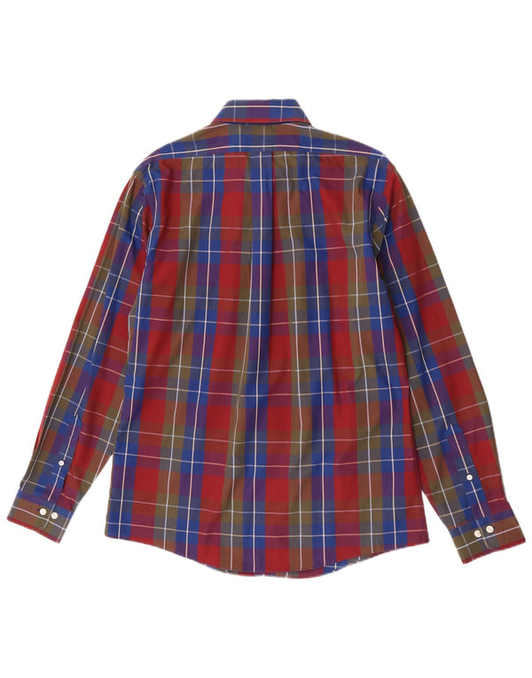 Camisa masculina Brooks Brothers Regent média de algodão xadrez multicolorido