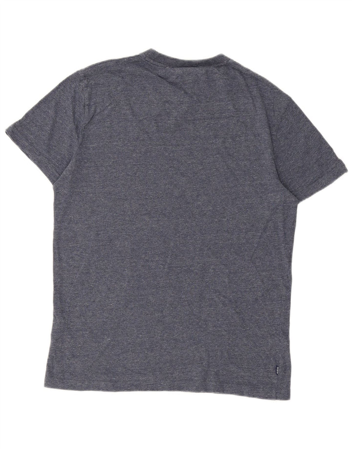 Camiseta masculina Superdry Top médio algodão azul marinho