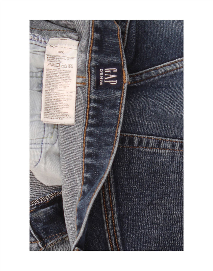 Gap Mens Slim Jeans W30 L30 Azul Marinho Algodão