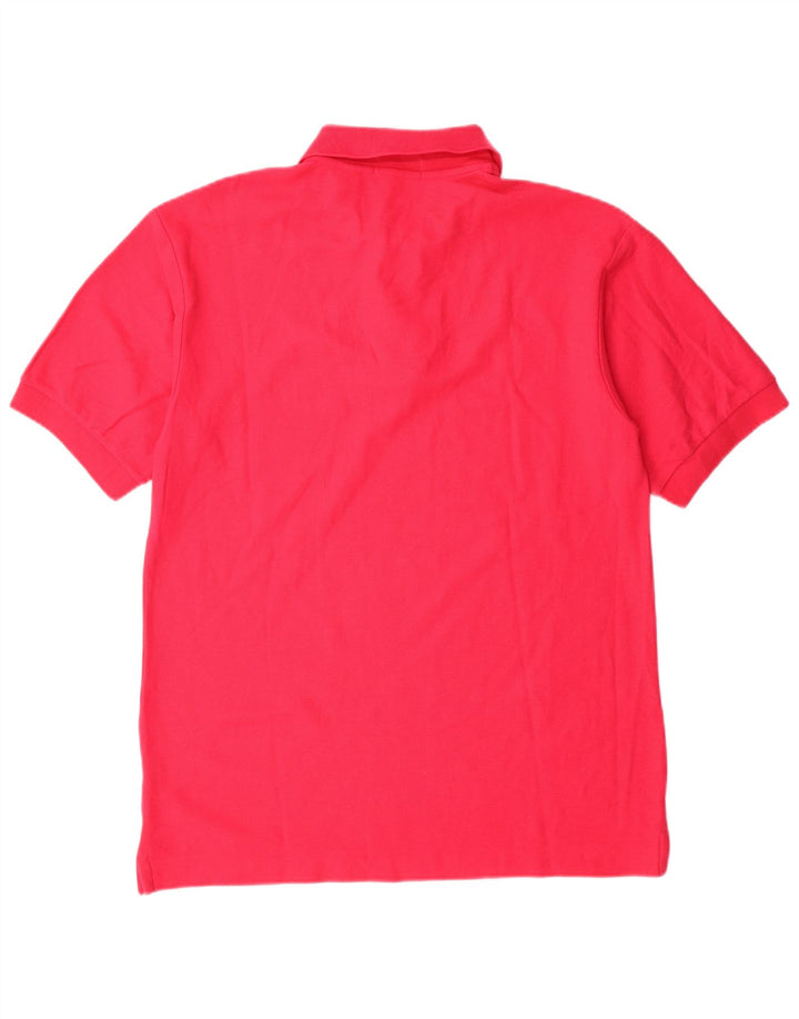 Camisa polo masculina Fila IT 46 pequena algodão rosa