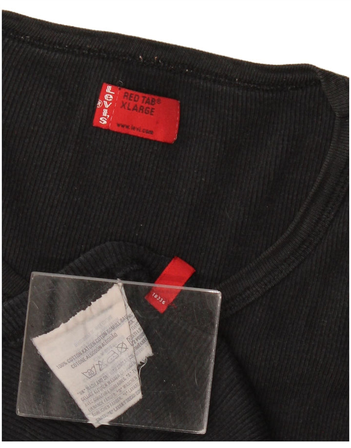 Colete feminino Levi's UK 18 XL algodão preto