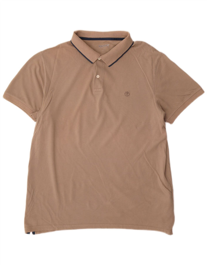 Camisa polo masculina Timberland XL algodão bege