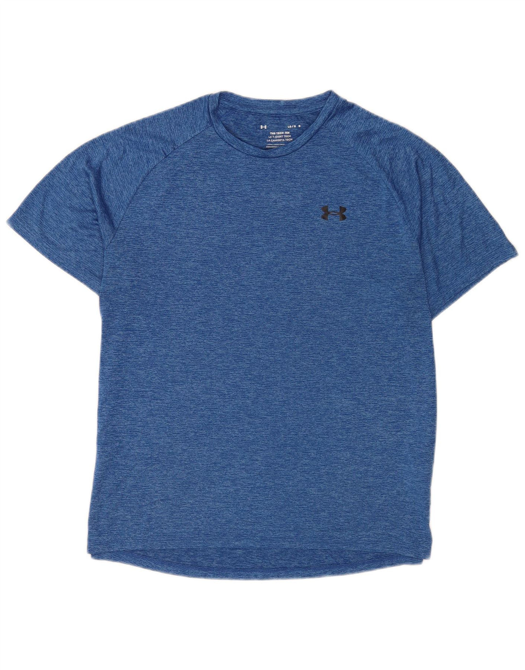 Camiseta masculina Under Armour grande poliéster manchado azul