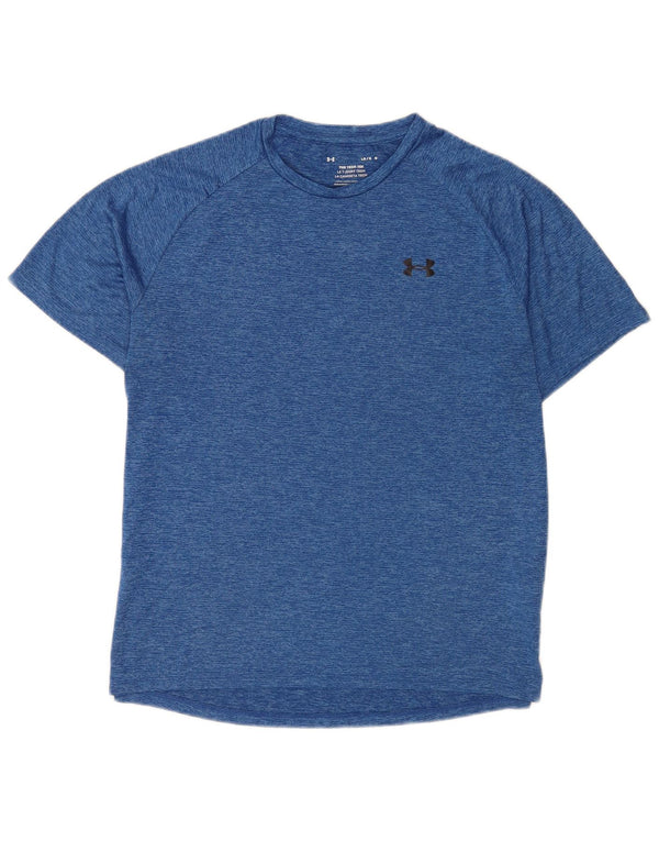Camiseta masculina Under Armour grande poliéster manchado azul