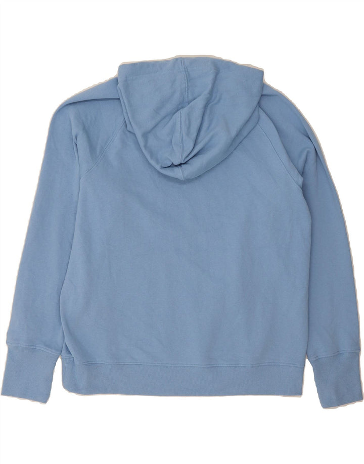 CHAMPION Womens Graphic Hoodie Jumper UK 14 Medium Blue Cotton Vintage Champion and Second-Hand Champion from Messina Hembry 