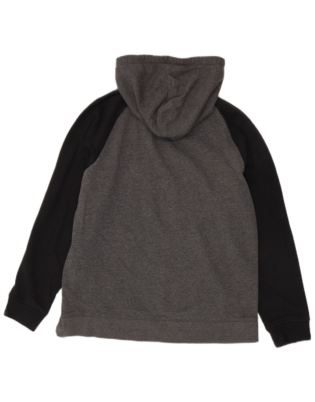 Reebok Mens Graphic Hoodie Jumper Médio Cinza Colorblock Algodão