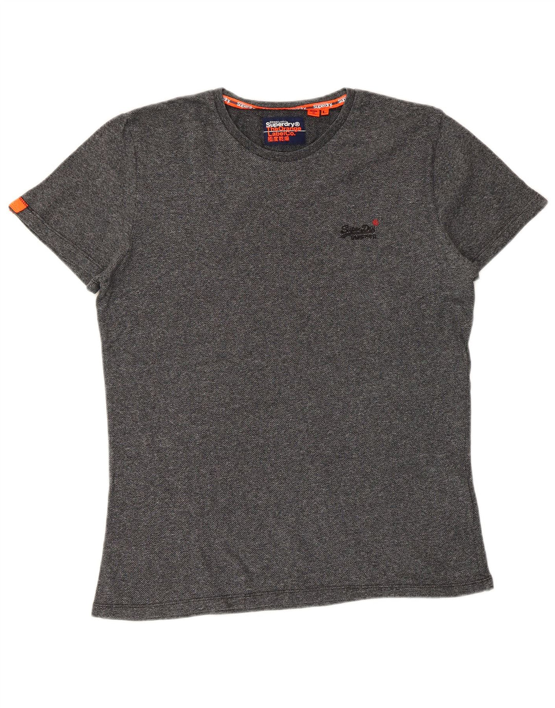 Camiseta masculina SUPERDRY grande algodão cinza