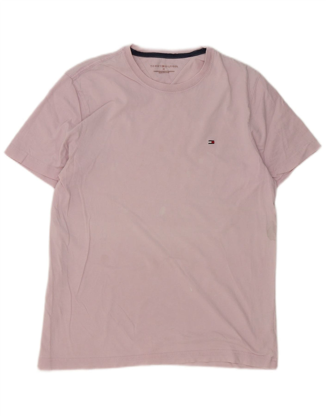 Camiseta masculina Tommy Hilfiger Top médio algodão rosa