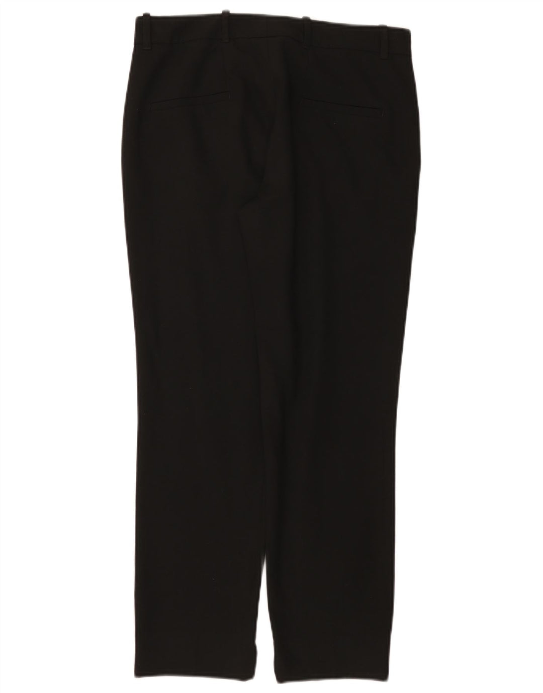 Calça chino reta feminina ZARA pequena W26 L26 poliéster preto