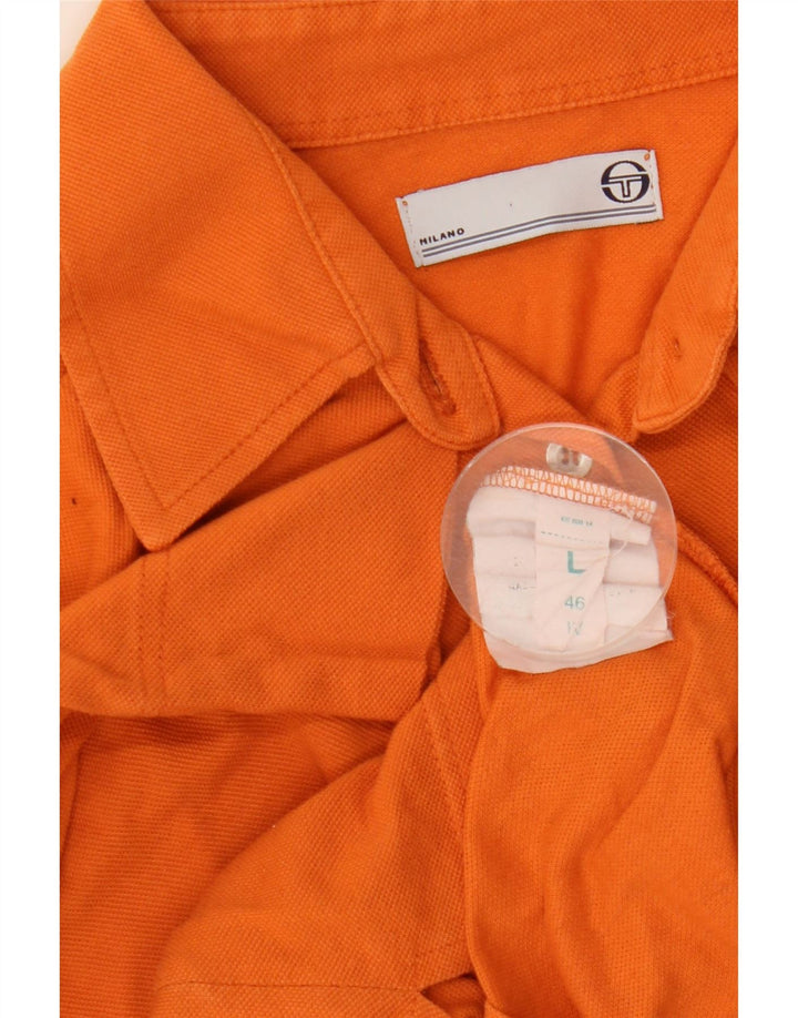 Camisa feminina manga 3/4 Sergio Tacchini IT 46 grande laranja