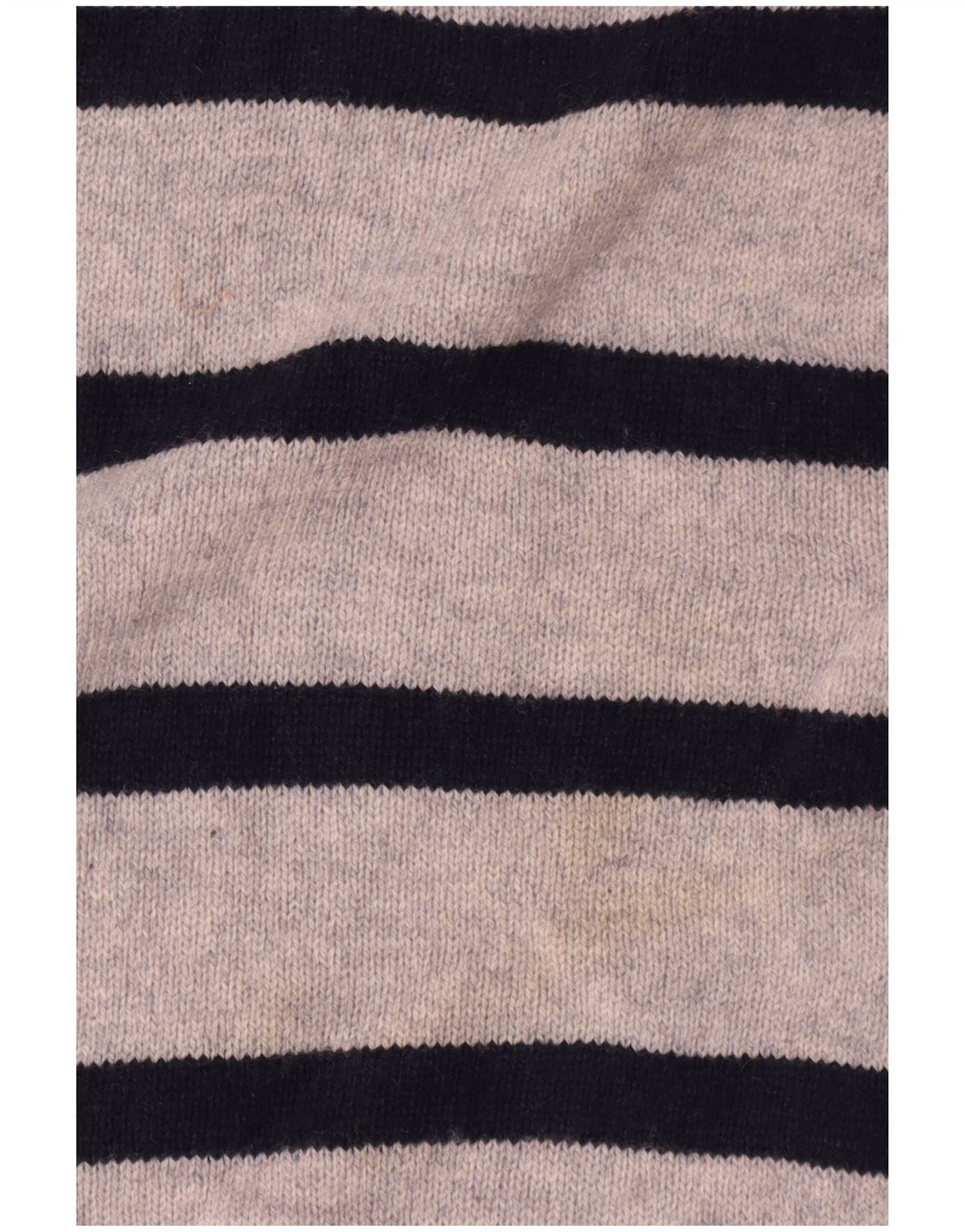 Suéter feminino Marks & Spencer com gola redonda e listrado cinza grande UK 16
