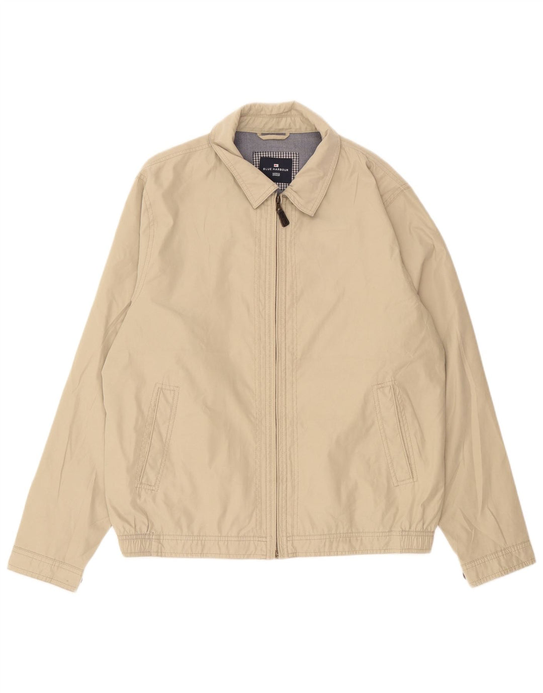 Jaqueta bomber masculina Marks & Spencer Reino Unido 40 grande poliéster bege
