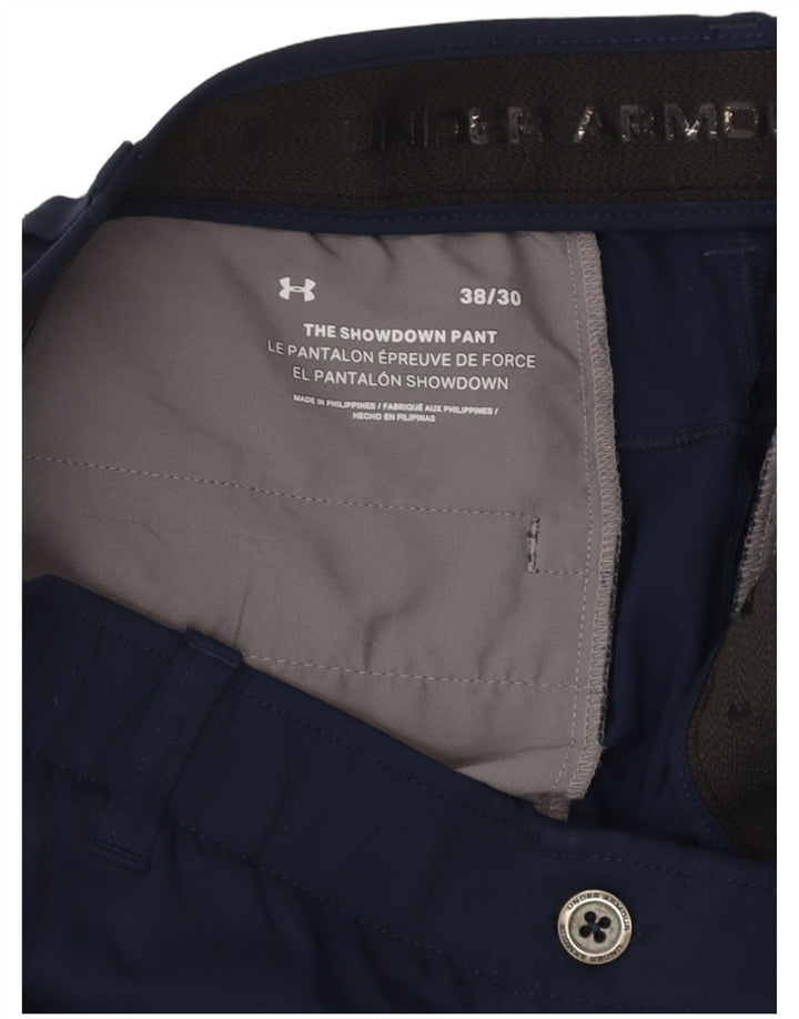 Calça corta-vento masculina UNDER ARMOUR W38 L30 azul marinho