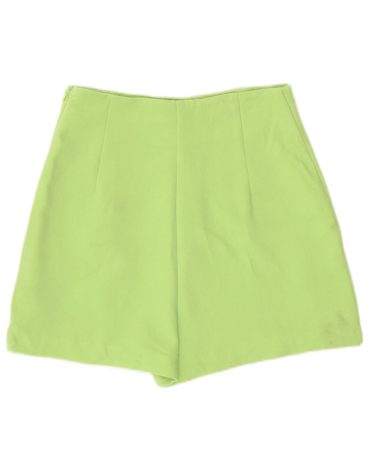 Zara Womens Skort Cintura Alta Reino Unido 8 Pequeno Verde
