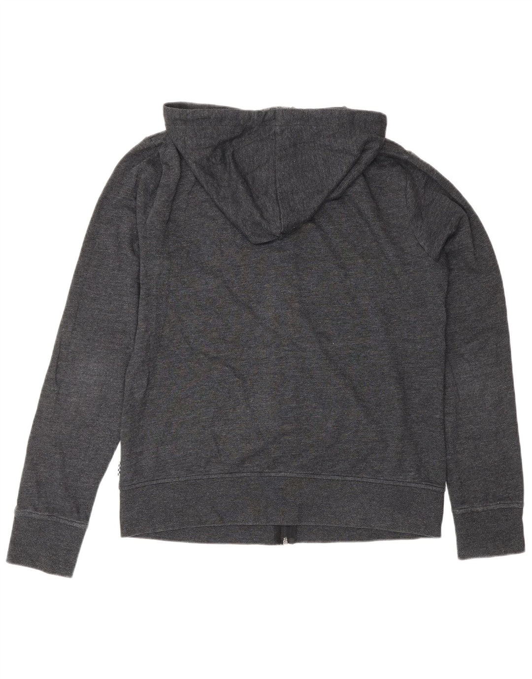 Suéter VANS feminino com capuz e zíper UK 14 cinza médio
