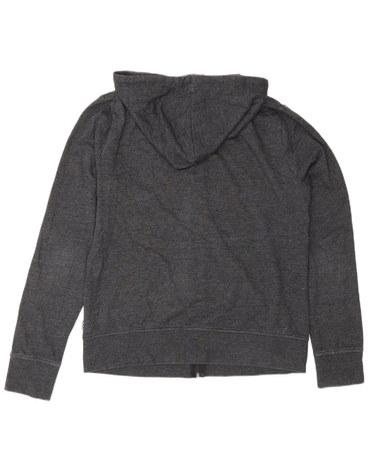 Suéter VANS feminino com capuz e zíper UK 14 cinza médio