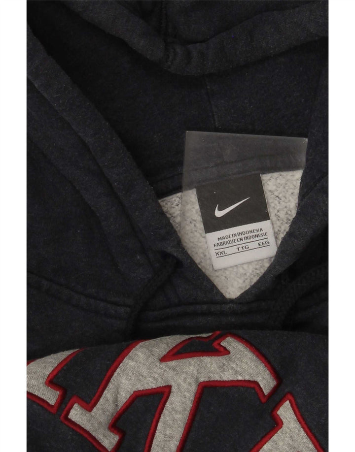 Jumper com capuz gráfico masculino Nike 2XL azul marinho