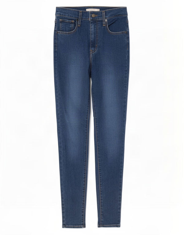Calça jeans feminina Levi's Mile High Super Skinny W26 L30 azul algodão