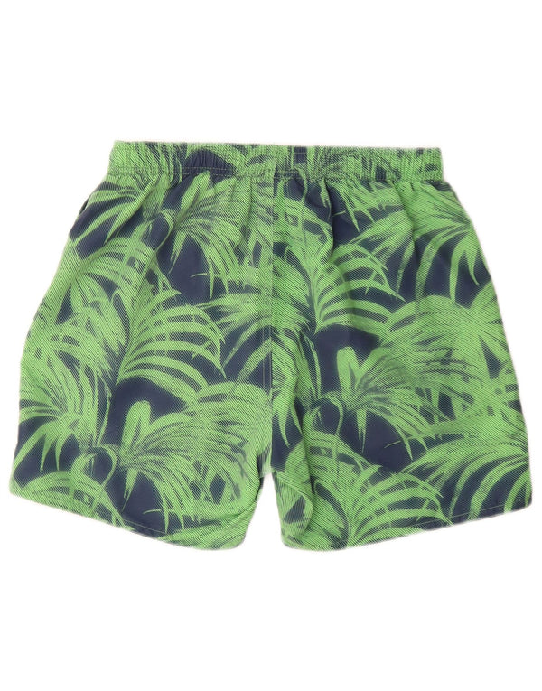 Shorts esportivos masculinos ARENA 14-15 anos poliéster floral verde