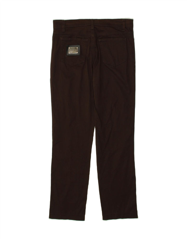 ROCCOBAROCCO Womens Slim Casual Trousers IT 44 Medium W30 L28 Brown Cotton Vintage Roccobarocco and Second-Hand Roccobarocco from Messina Hembry 