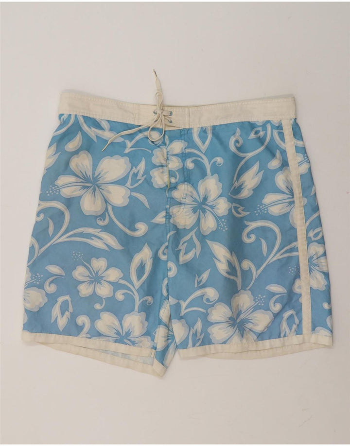 Shorts de natação masculino Sundek XL azul floral